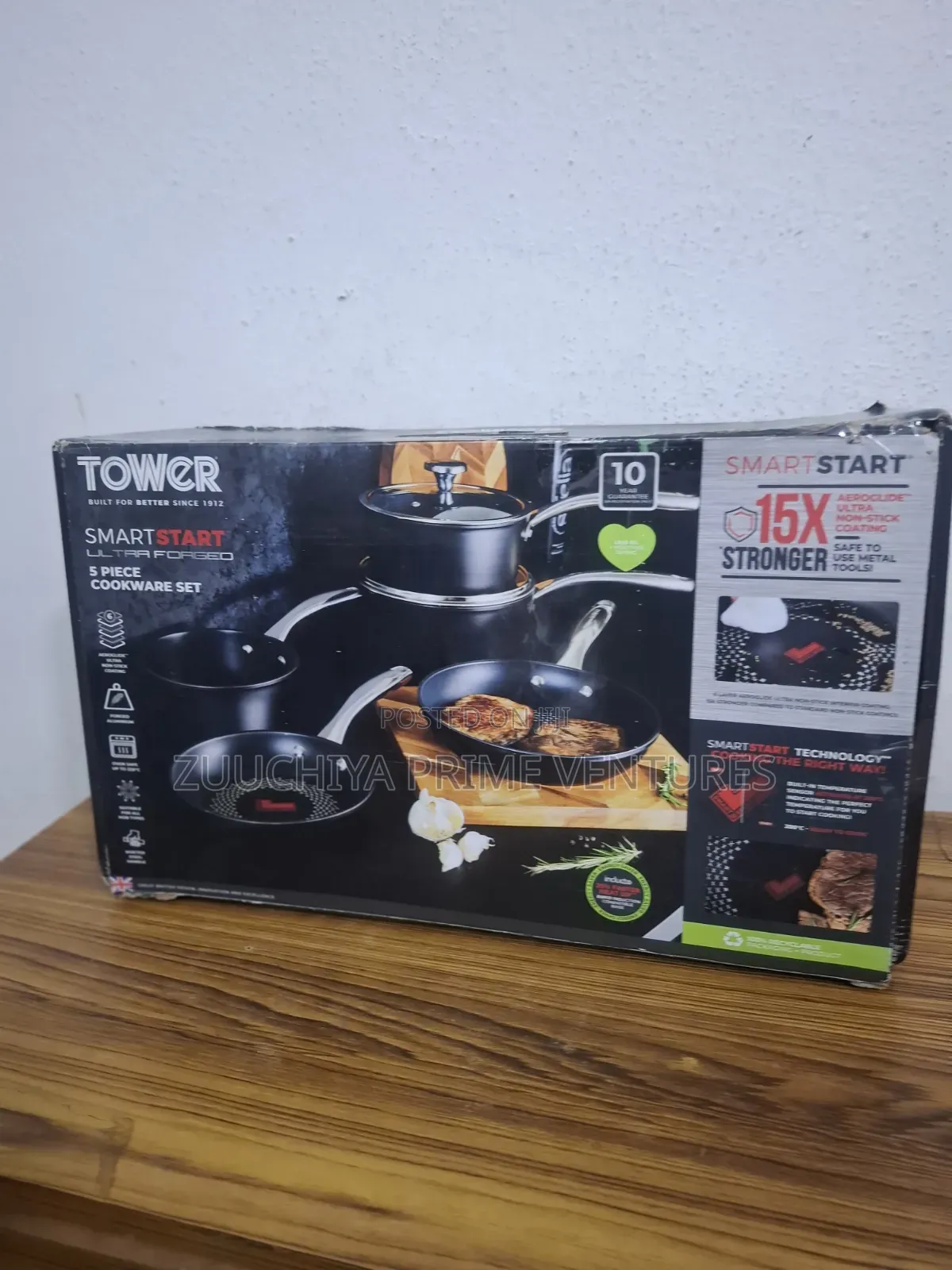 Tower Smartstart 5pcs Cookware Set 15 X Stronger From Uk