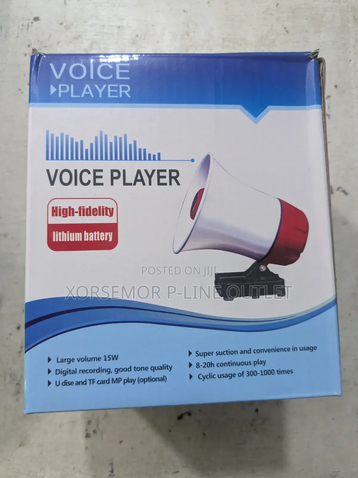 Portable Rechargeable Recording Megaphone