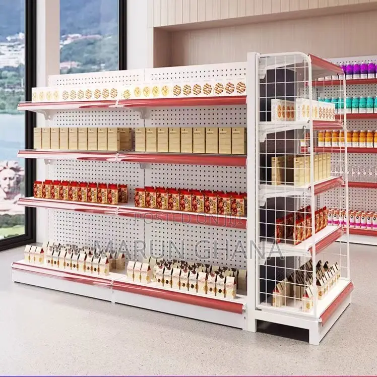 Double Sided Gondola Shelves for Supermarket, Retail Shop Pharmacy