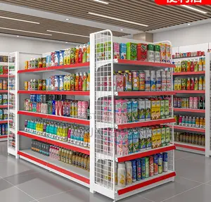 Heavy Duty Metal Supermarket Shelves Retail Store Display Racks