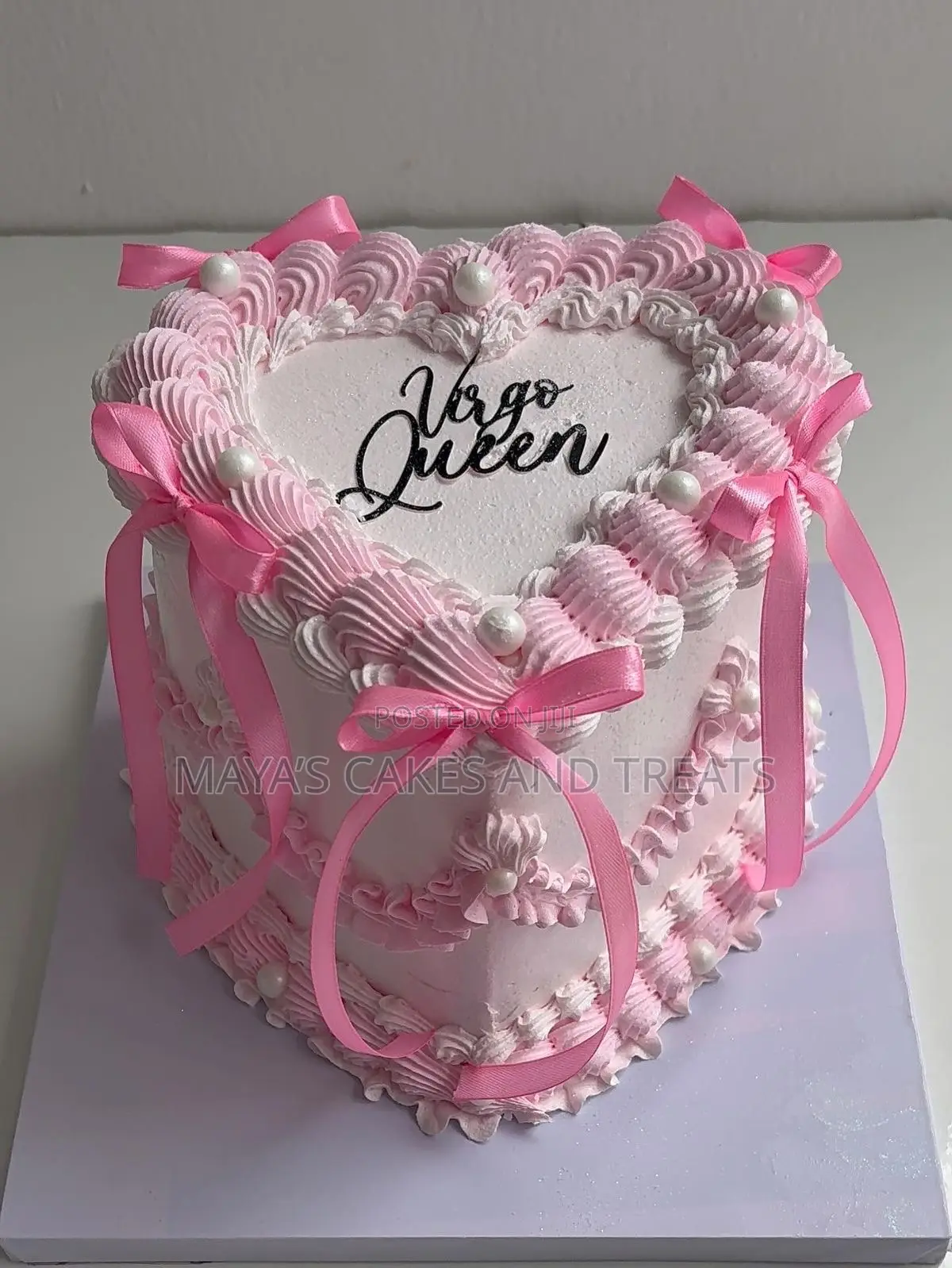 Vintage Heart Shape Cake