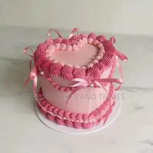 Vintage Heart Shape Cake