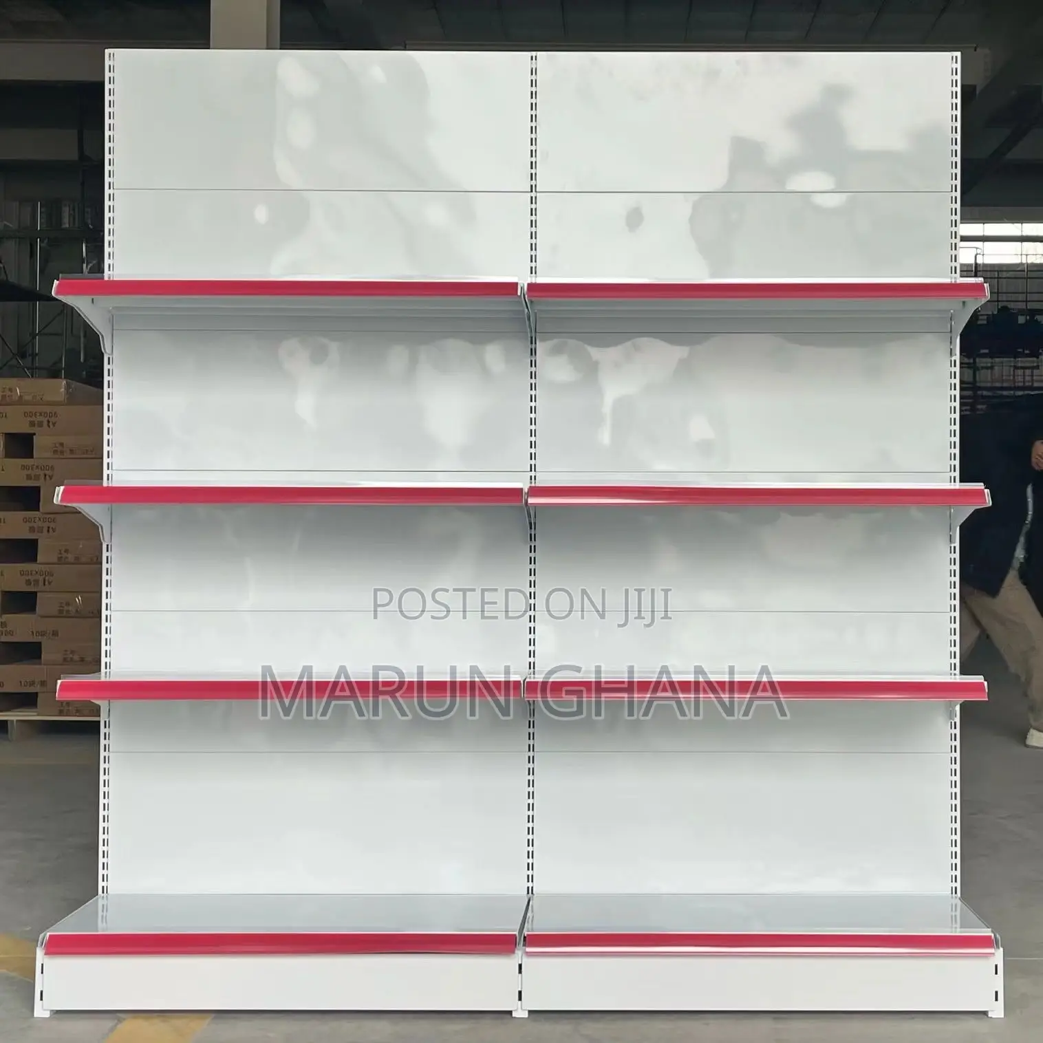Single-Sided Supermarket Wall Shelves Retail Display Racks