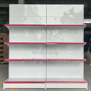 Single-Sided Supermarket Wall Shelves Retail Display Racks