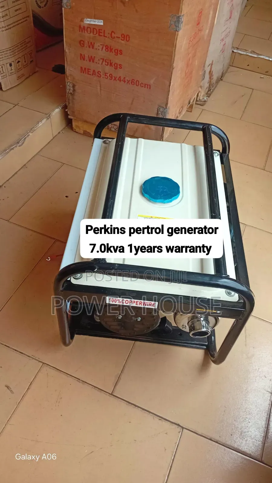 Heavy-Duty Perkins UK 8000W Generator – Strong Performance
