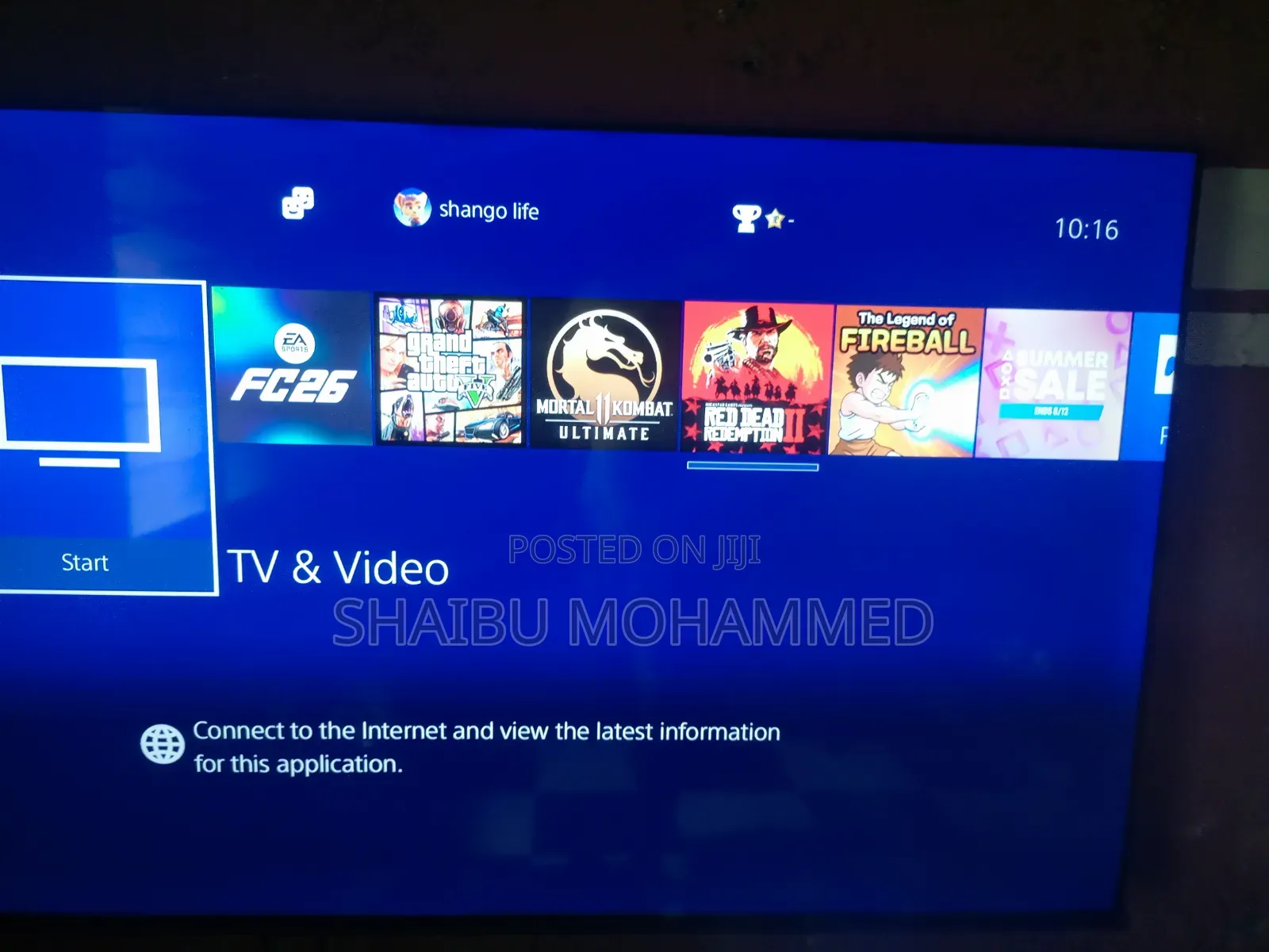 Ps4 Slim ( 7 Online and Offline Games)