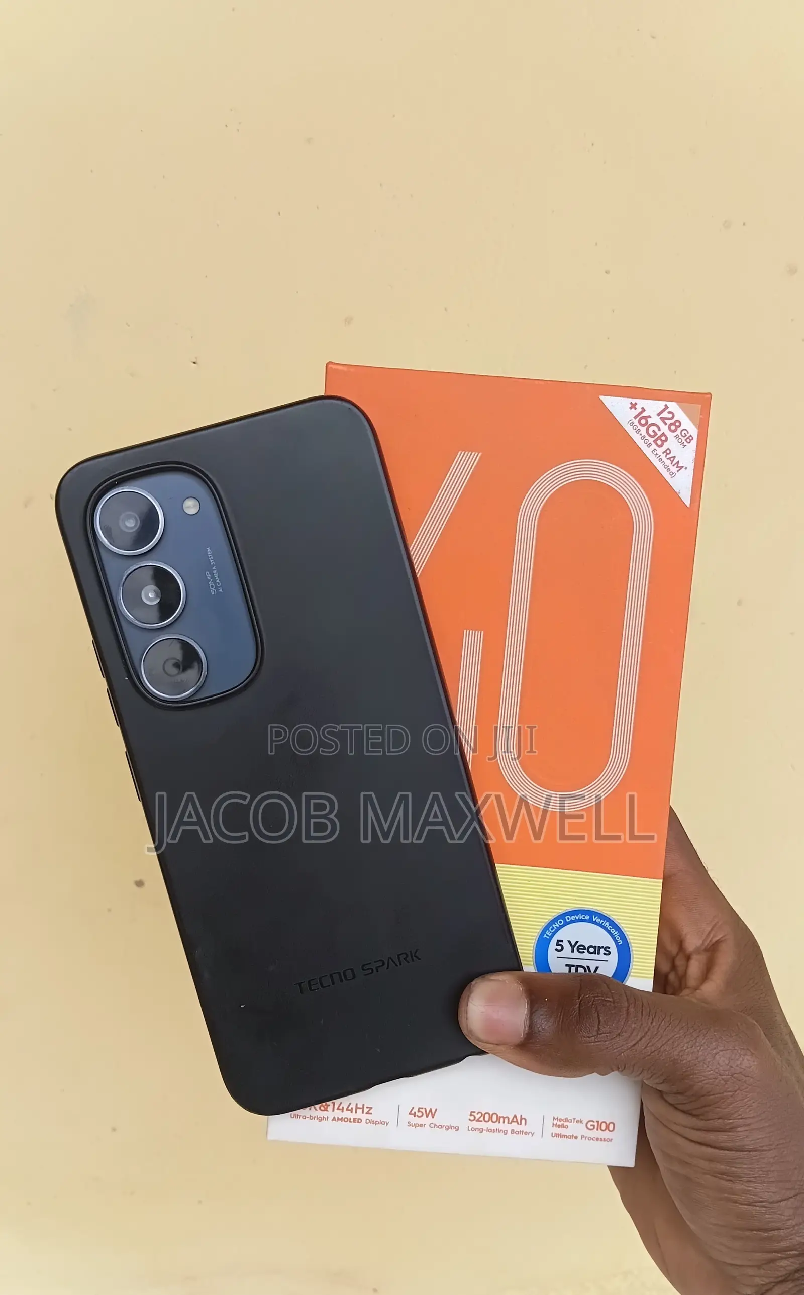 Tecno Spark 40 Pro 128 GB Black