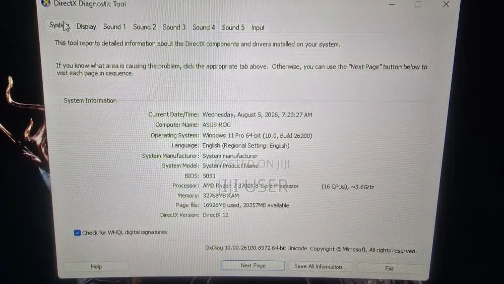 Desktop Computer Asus TUF Gaming FX10CP 32GB AMD Ryzen 7 SSD 1.5T