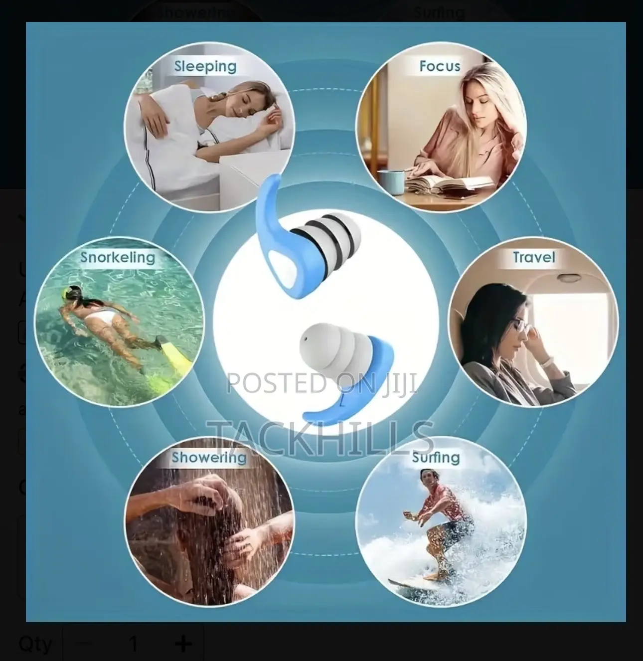 Noise Cancellation Plugs or Swimming Plugs