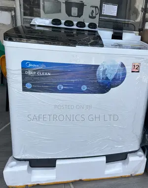Accurate White Midea 12kg Semi Auto Twin Tub Washing Machine