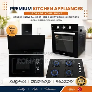 Turkish Inbuilt 4 Burner Glass Set. Hob, Hood, Oven and Microwave