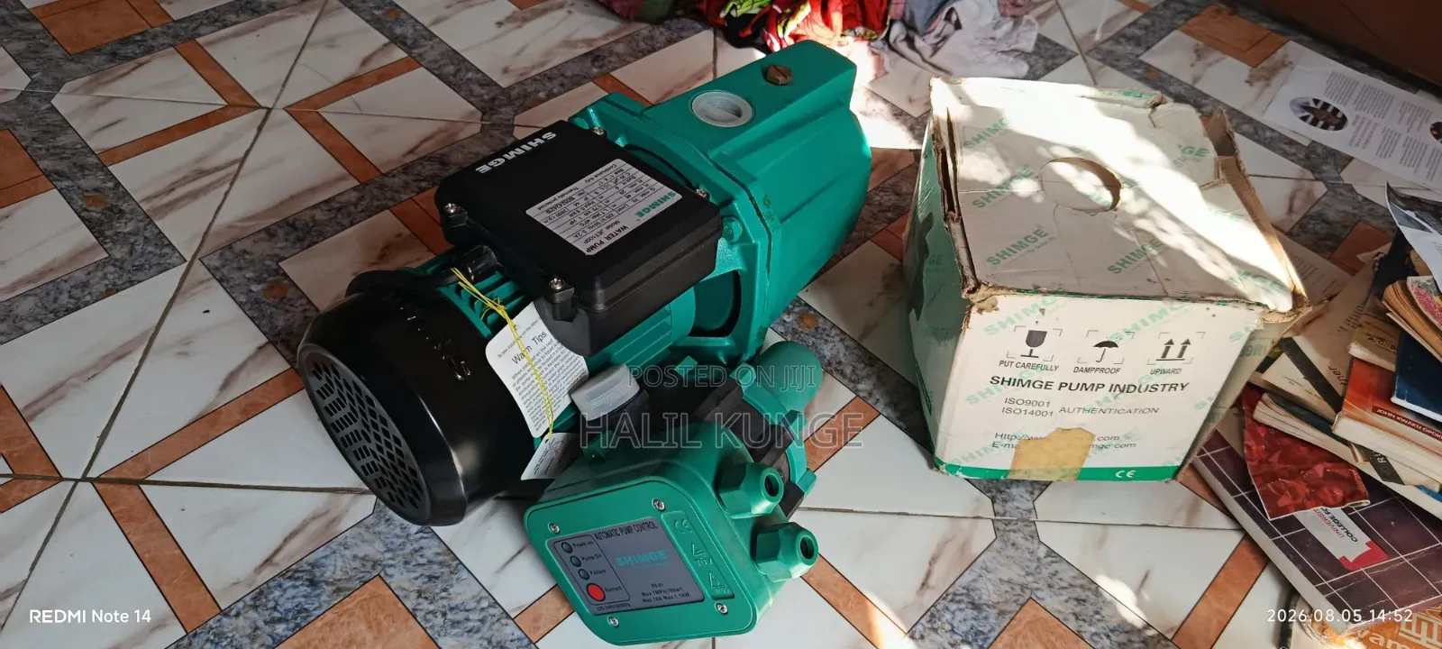 Brand New Shimge 1HP Pump + Shimge PS-01 Automatic Booster Kit