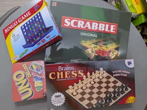 Scrabble, Bingo , Chess and Uno