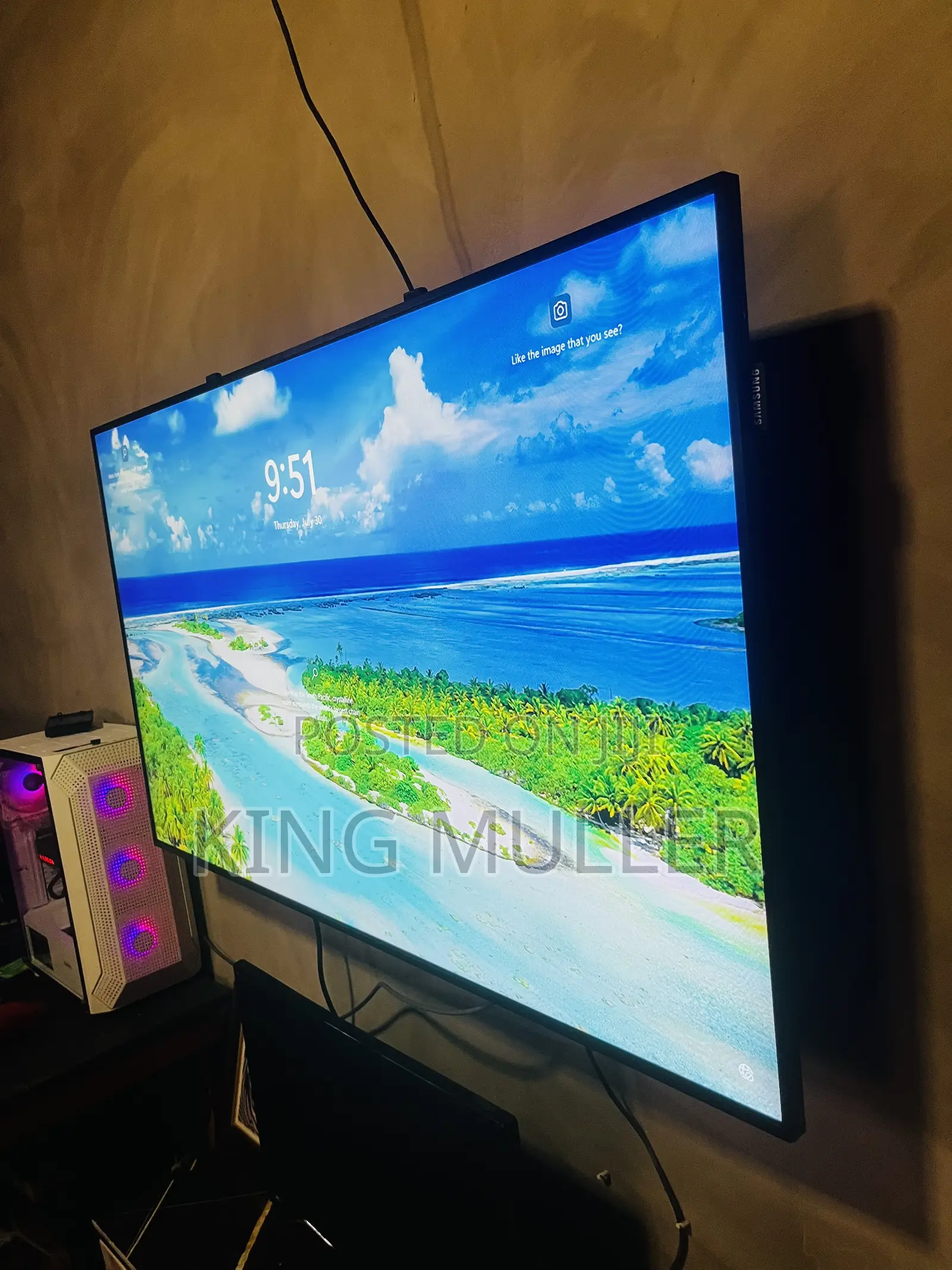 49”,24” Samsung Monitors/TV. Amd GPU Vega 56 8vram