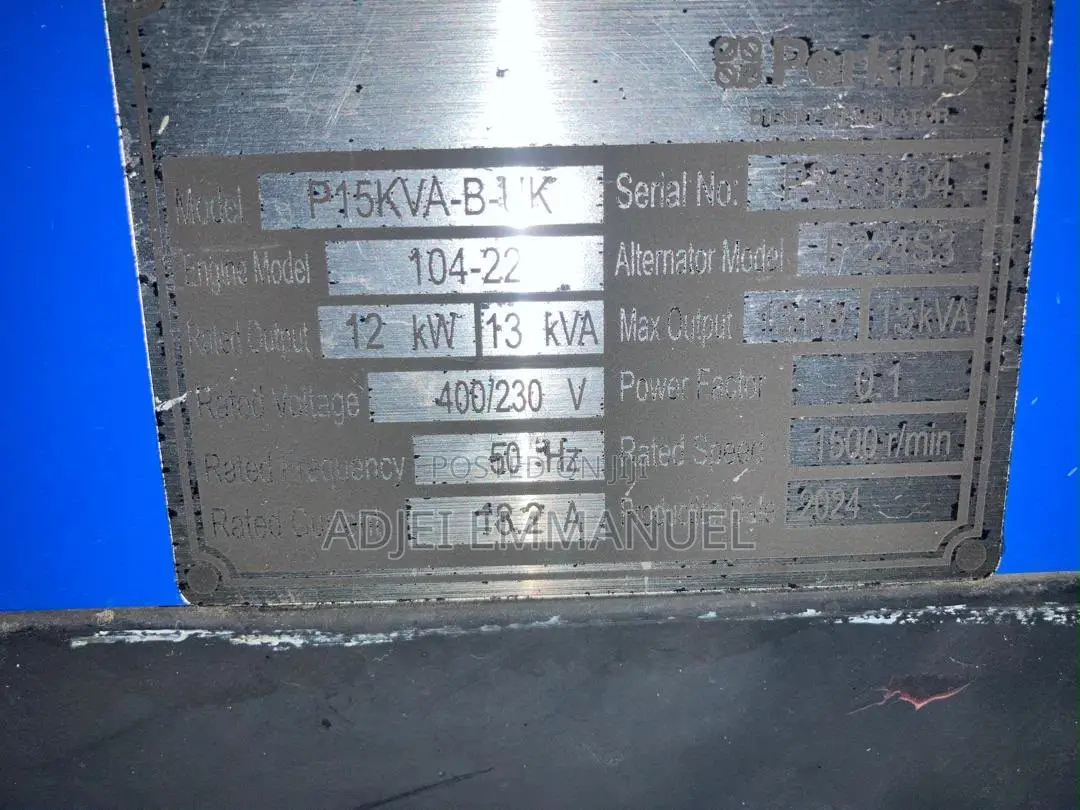 Original Perkins Generator for Sale