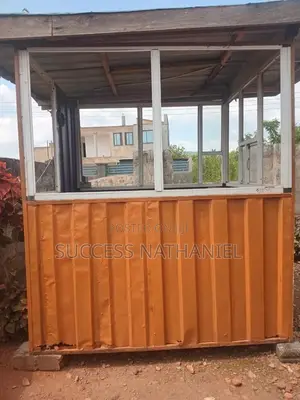 Metal and Transparent Glass Kiosks. Spacious