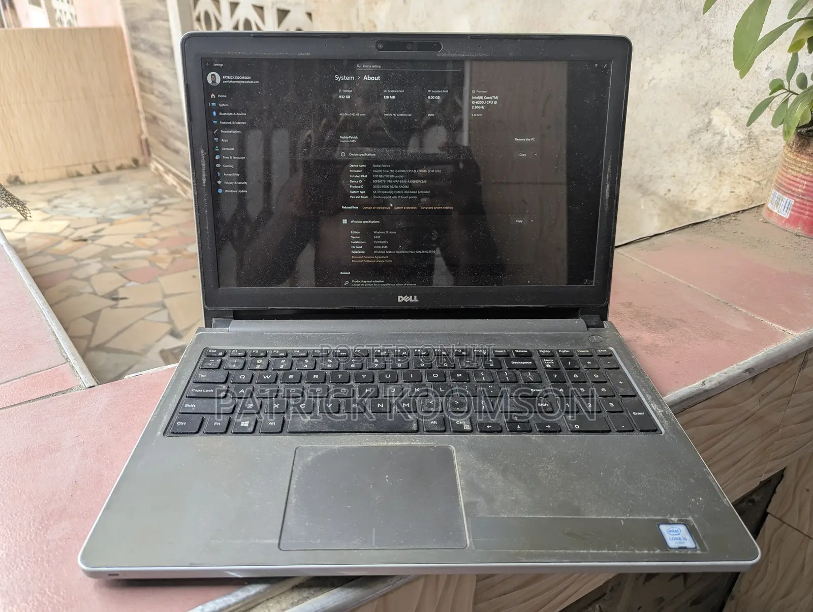 Laptop Dell Inspiron 15 8GB Intel Core i5 HDD 1T