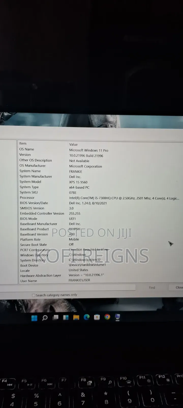 Laptop Dell XPS 15 (9560) 16GB Intel Core i5 SSD 512GB