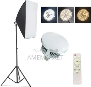 Studio Photography Lights Softbox Kit – 150W Dimmable LED Lighting Kit
