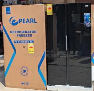 PEARL 436-Litres Blackmirror Side by Side Refrigerator( PF-640SBSBG )