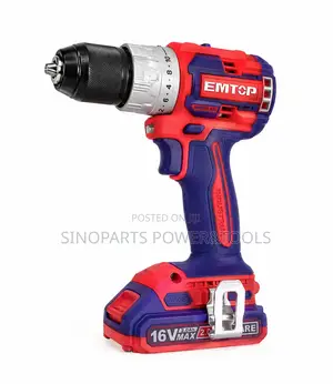 EMTOP 60Nm Brushless Cordless Drill 16V – 2 Batteries