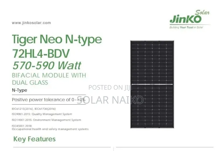 Solar Panel Jinko 590W