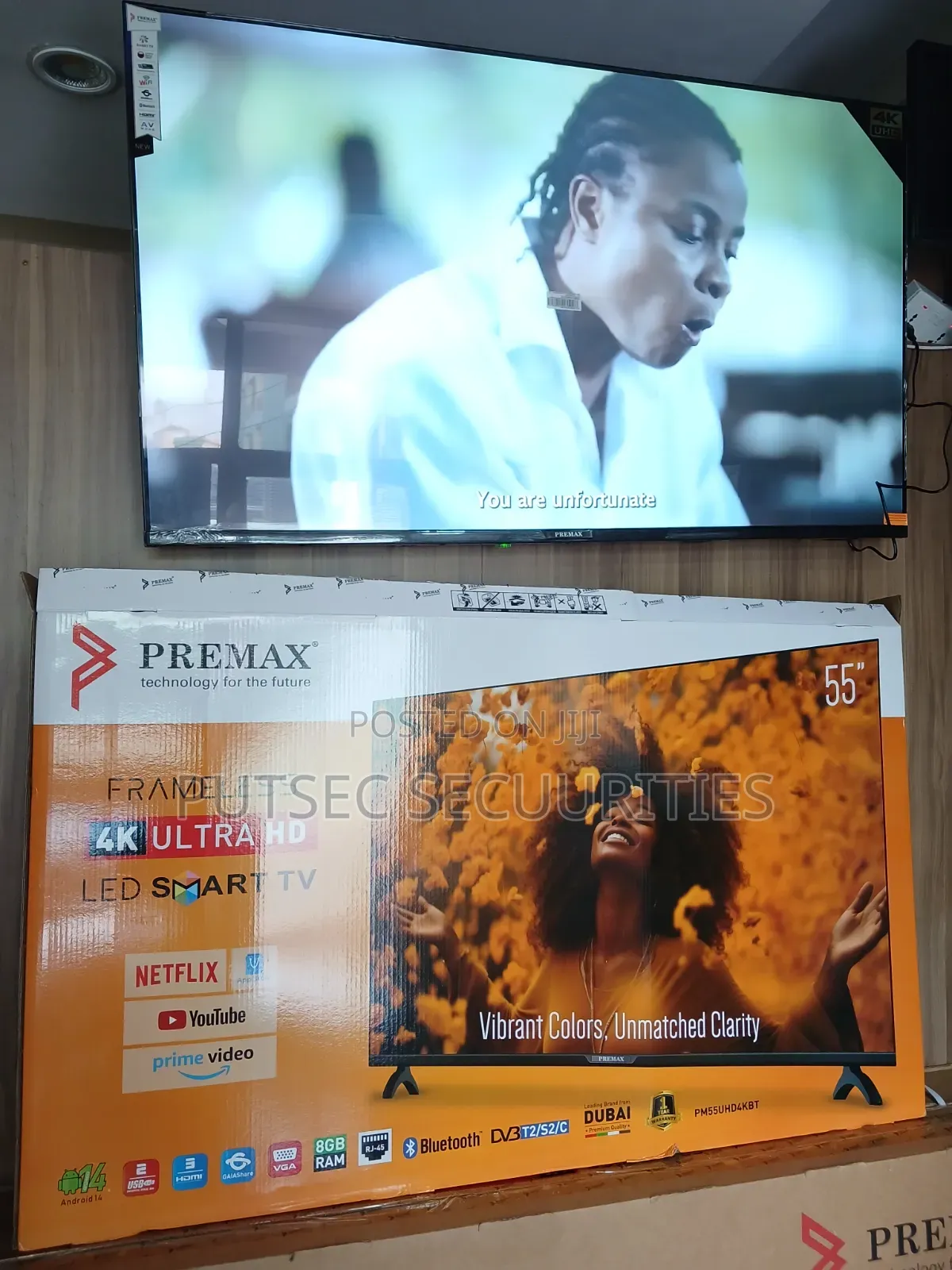 55 Inch Smart Android Television. TV