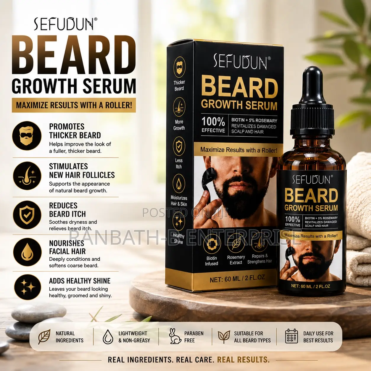 Premium SEFUDUN Beard Nourishing Serum