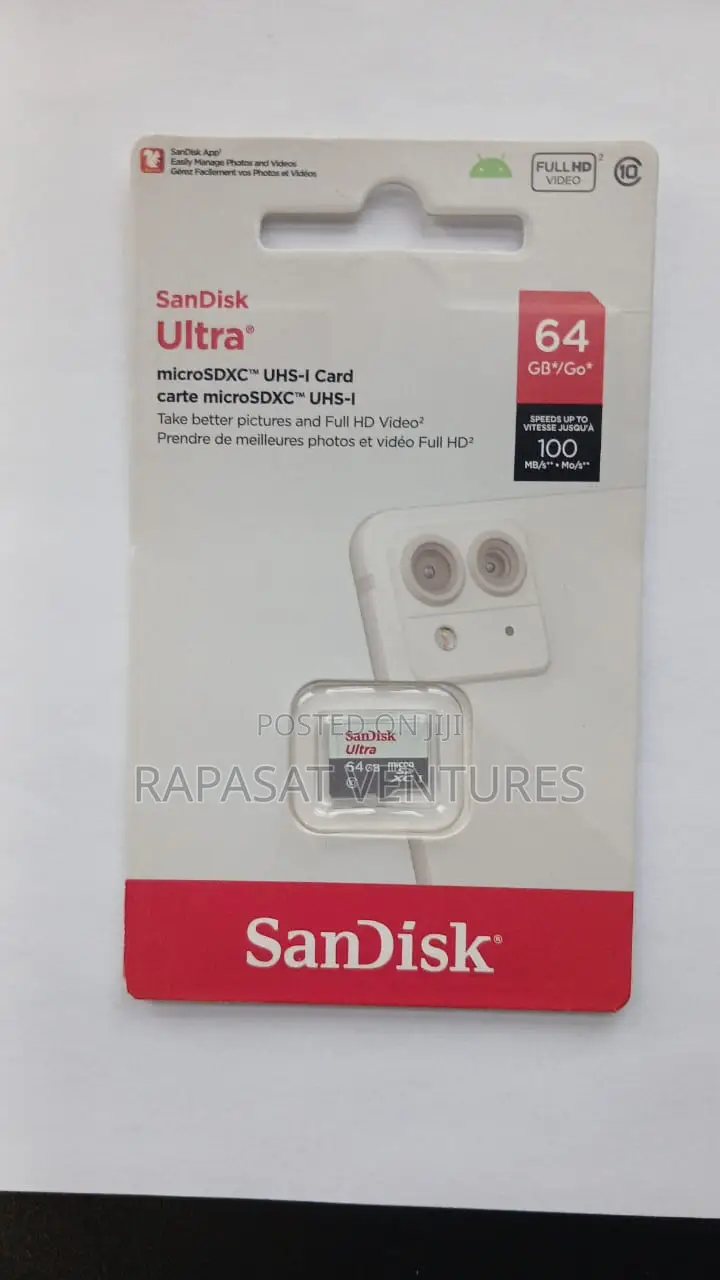 SanDisk Ultra microSDHC /microSDXC UHS-I Card - 64GB