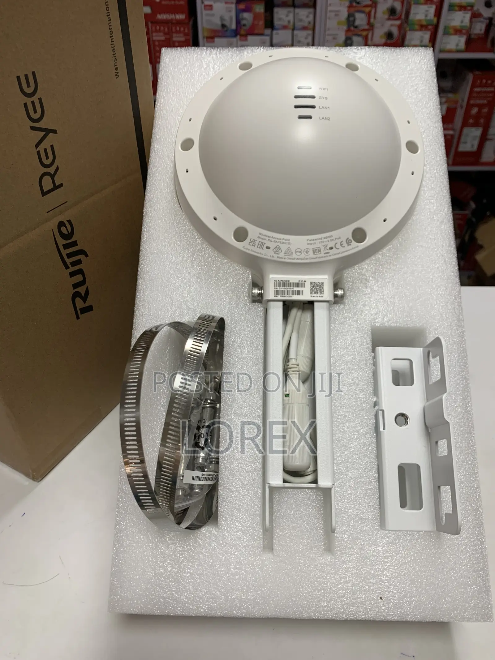 Ruijie RG-RAP6262 G Wi-Fi 6 AX1800 Outdoor Omni-Directional AP