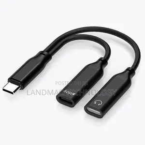 2-in-1 USB-C Earphone + Charging Adapter for 3.5mm