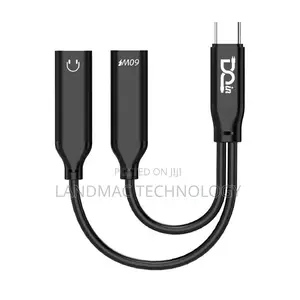 2-in-1 USB-C Earphone + Charging Adapter for 3.5mm