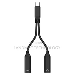 2-in-1 USB-C Earphone + Charging Adapter for 3.5mm