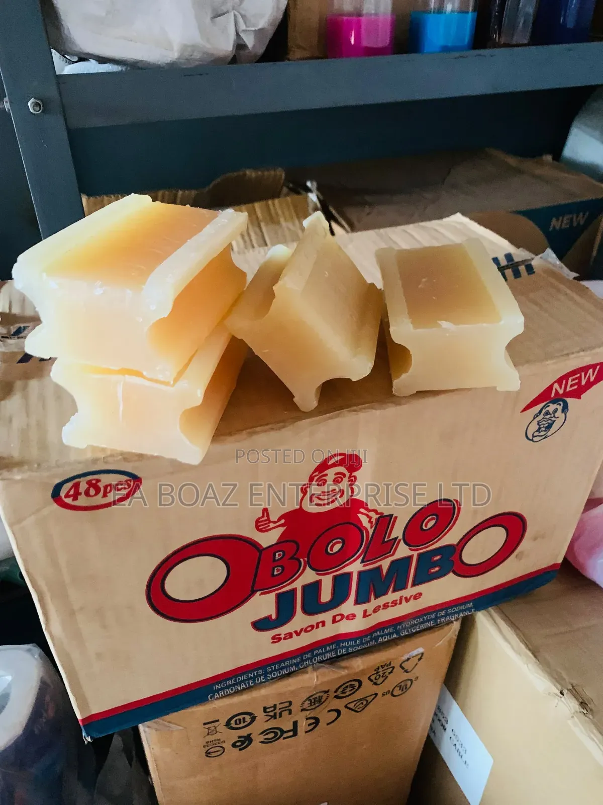 Obolo Jumbo Eco Friendly Solid Detergent Soap Bath/Wash 35g ,48pcs
