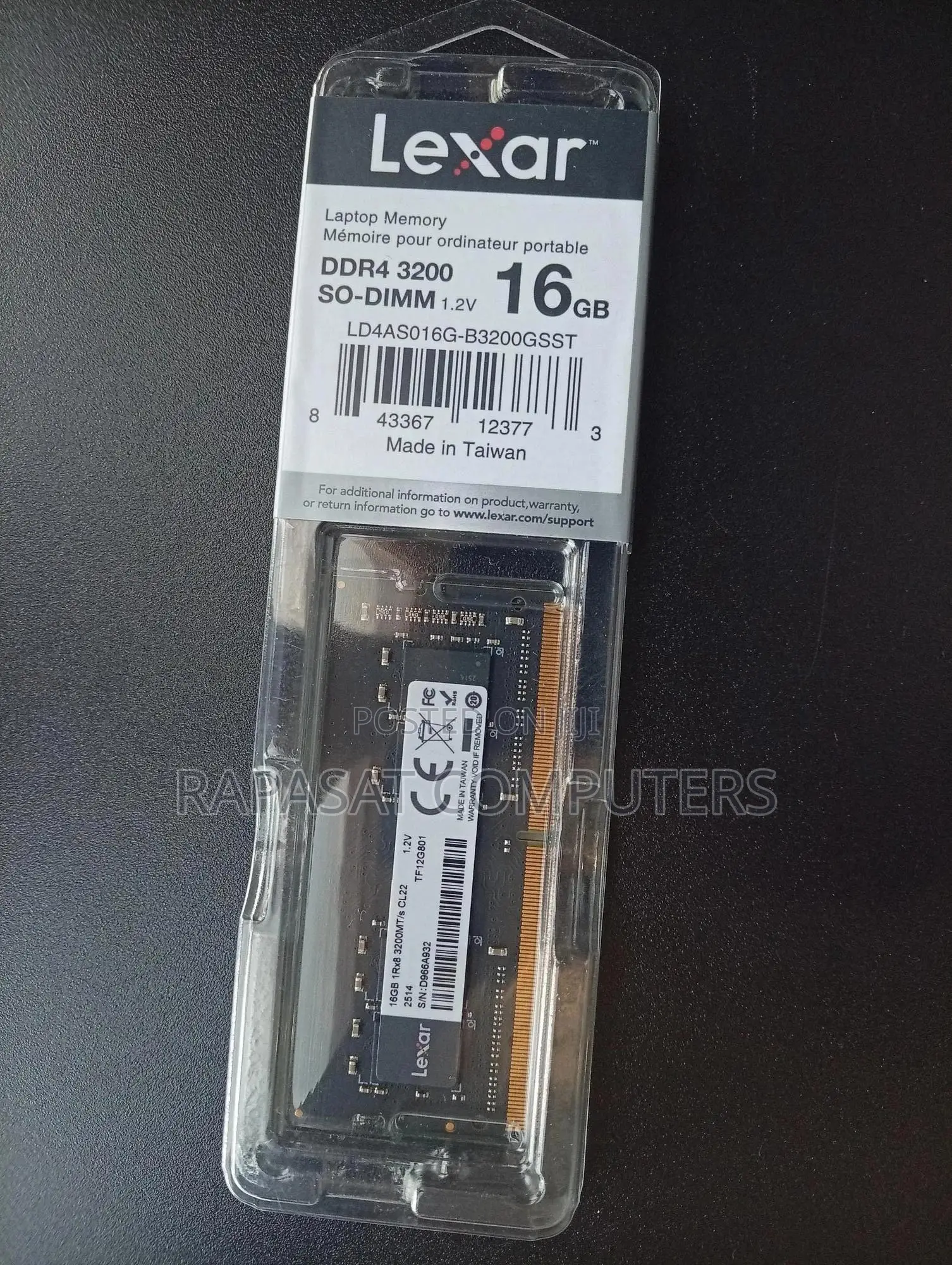 Lexar 16gb Ddr4 3200 Laptop Ram