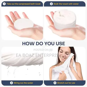 Compressed Disposable Travel Cotton Towel Size 70x140cm