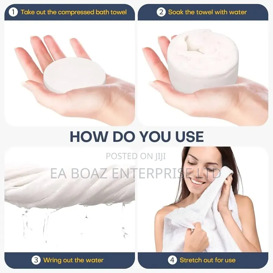 Compressed Disposable Travel Cotton Towel Size 70x140cm