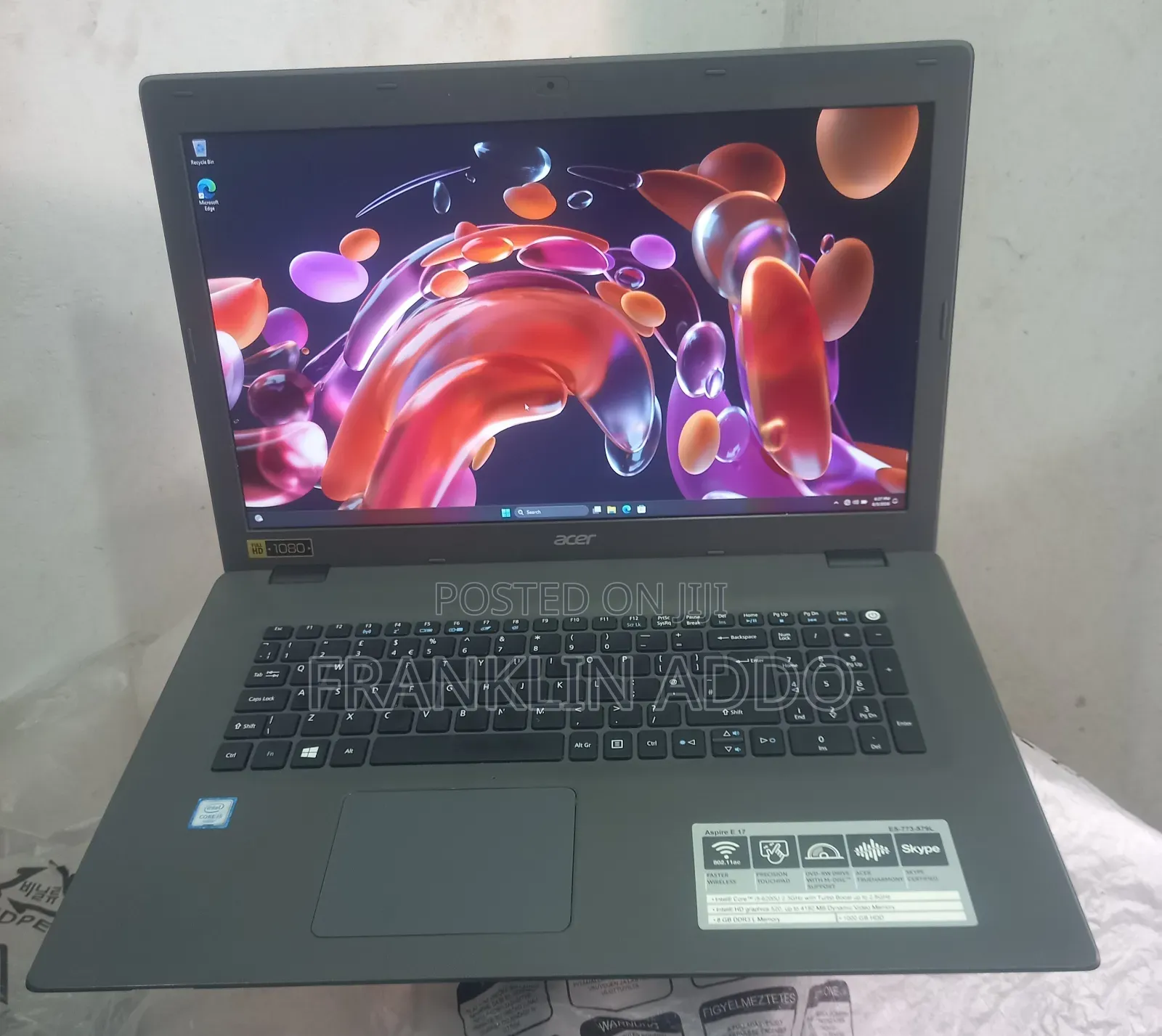 Laptop Acer Aspire ES1-533 8GB Intel Core i5 HDD 500GB