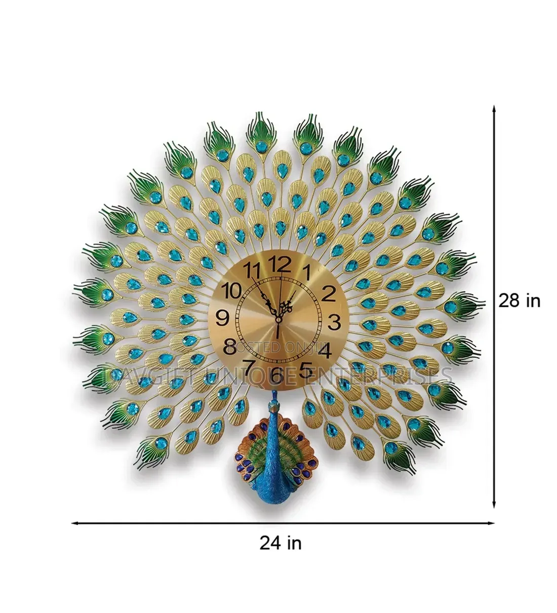 Peacock Wall Clock