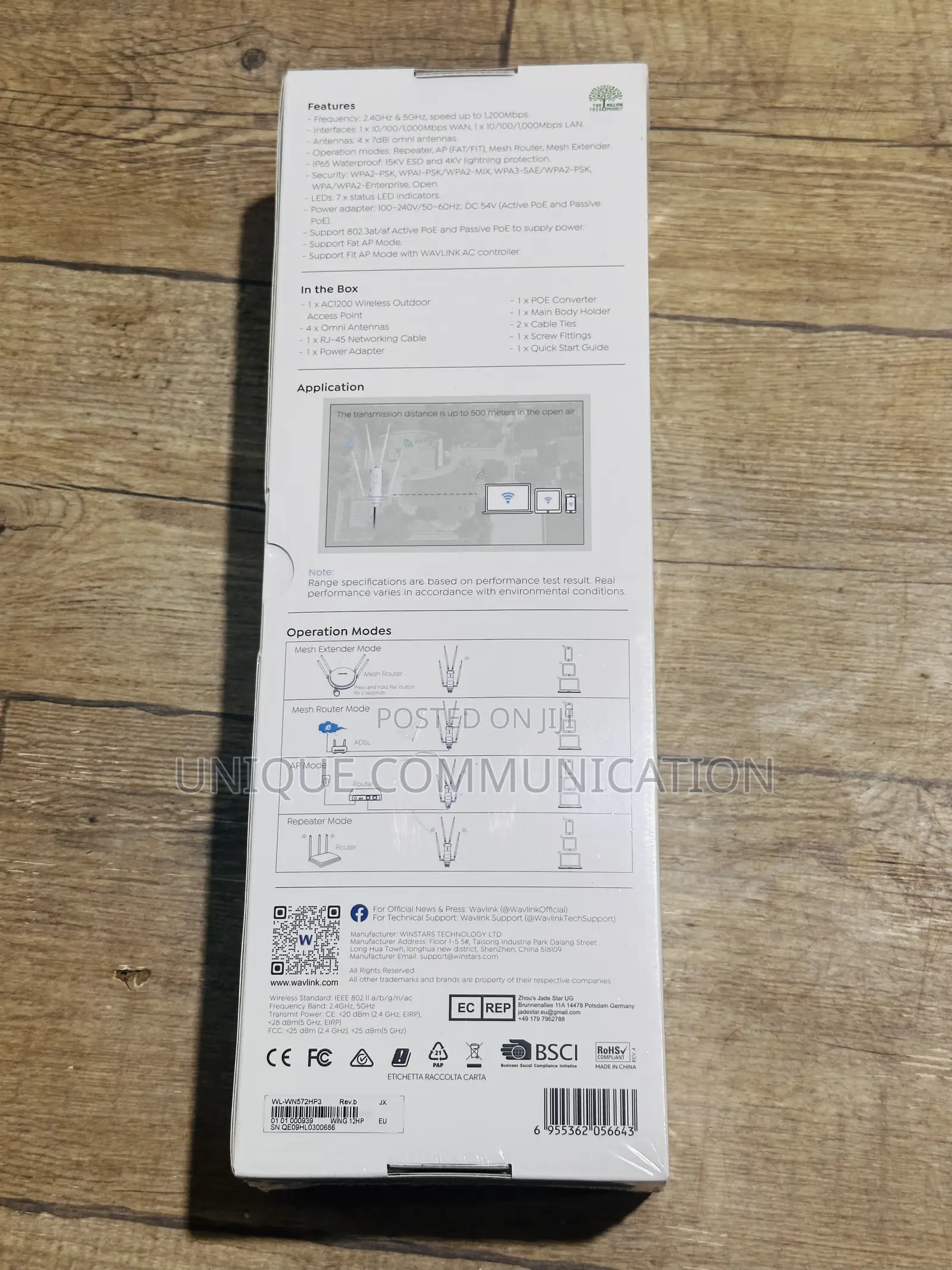 WAVLINK AC1200 Wireless Outdoor Access Point