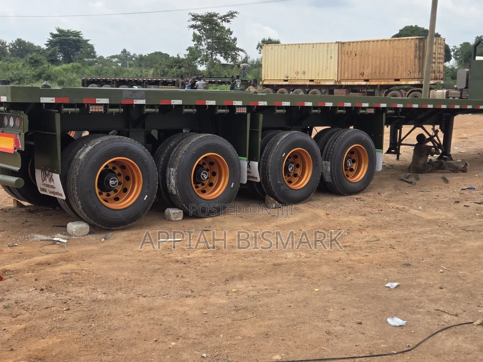 China Brand New Trailers Available 4 Axel With Separate Axel