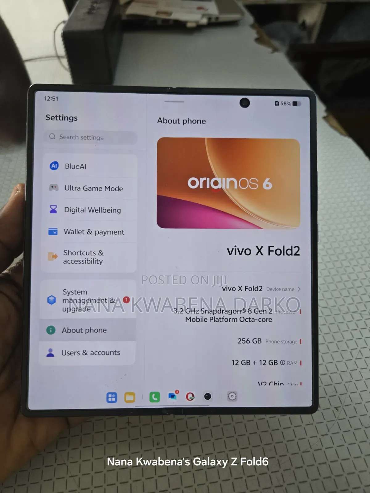 Vivo X Fold+ 256 GB