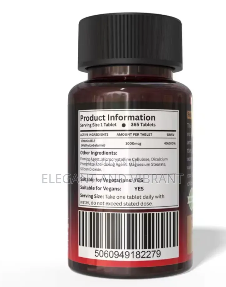 Vitamin B Complex 180 High Strength B1 B2 B3 B5 B6 B7 B9 B12