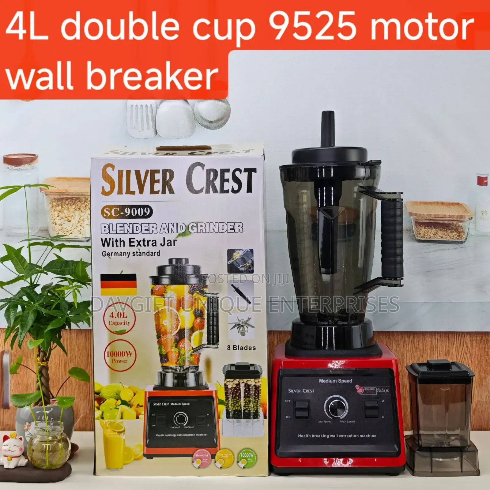 4L Cup Double Silver Crest Blender