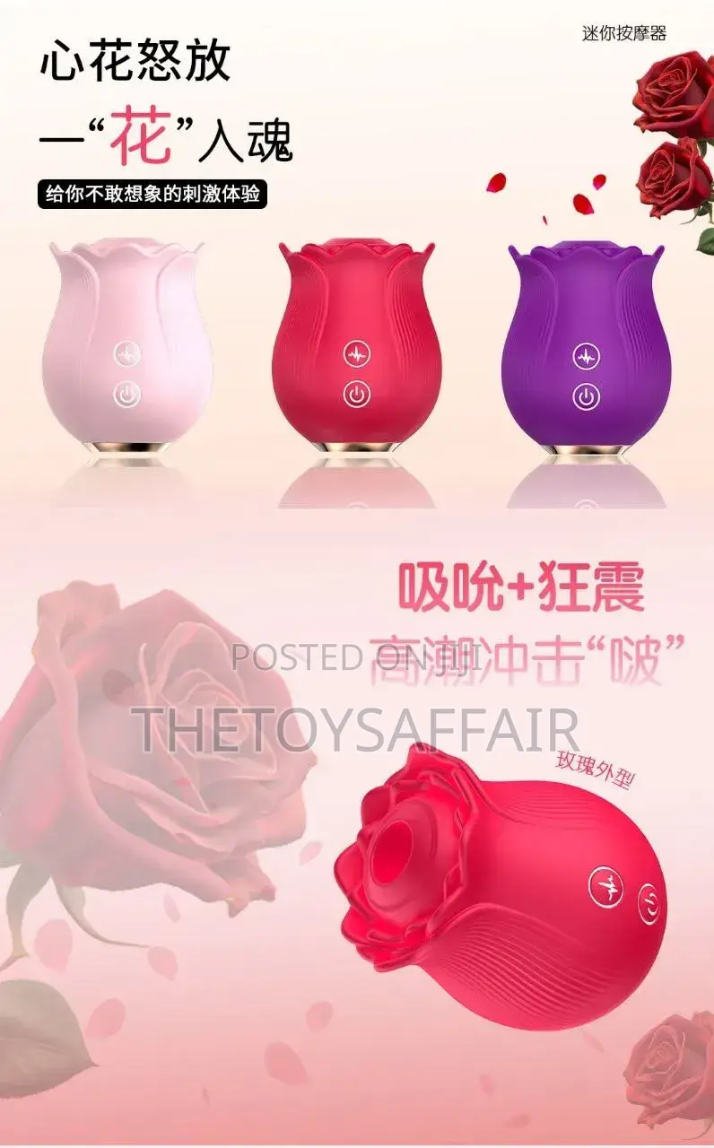 Rose Clitoral Sucking G Spot Vibrator