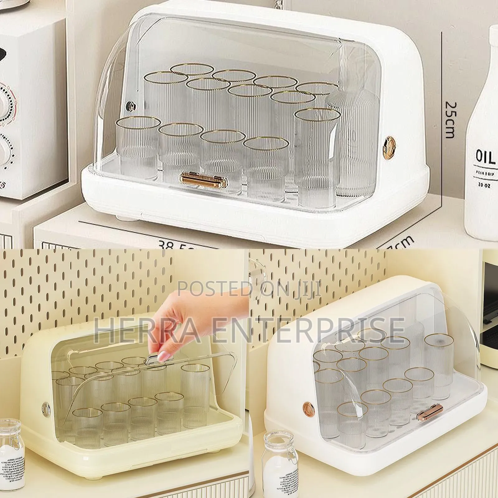 Dust Proof Cup Organizer and Drying Rack