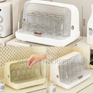 Dust Proof Cup Organizer and Drying Rack