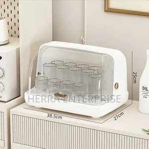 Dust Proof Cup Organizer and Drying Rack