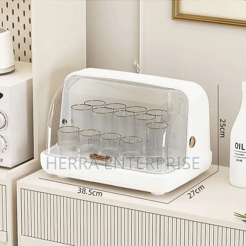 Dust Proof Cup Organizer and Drying Rack