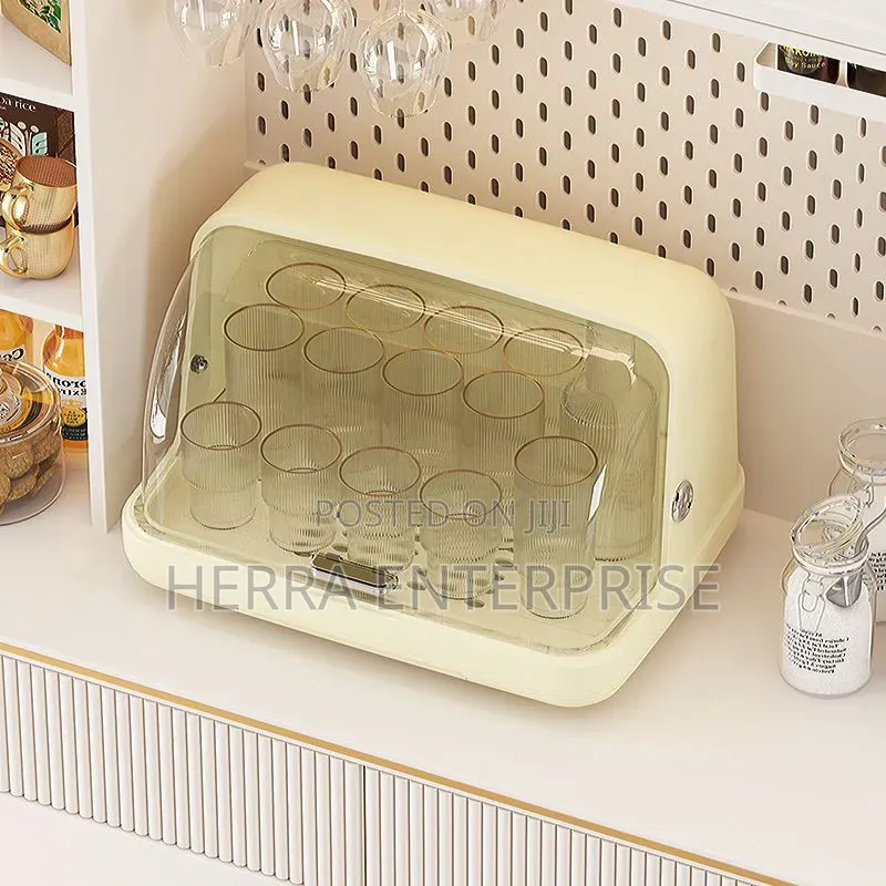 Dust Proof Cup Organizer and Drying Rack